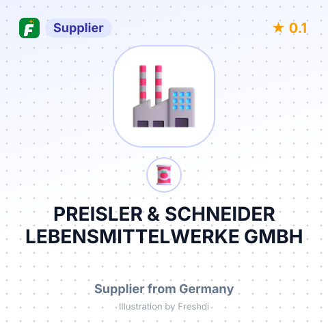 PREISLER & SCHNEIDER LEBENSMITTELWERKE GMBH – summary card, no photo uploaded yet