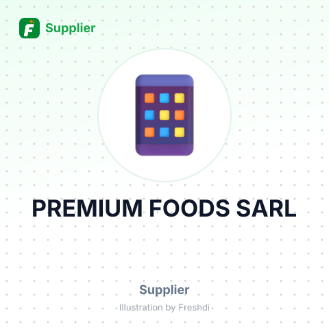 PREMIUM FOODS SARL – summary card, no photo uploaded yet
