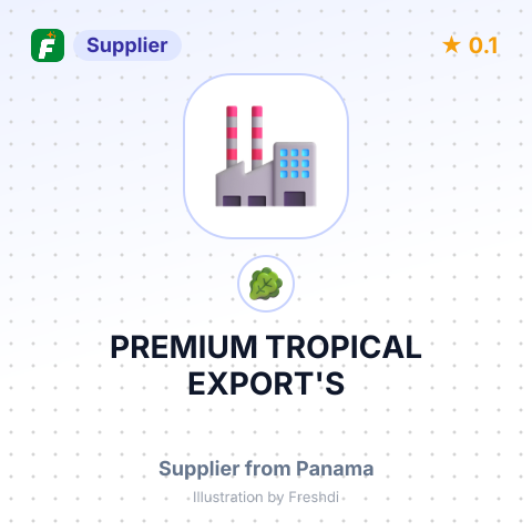 PREMIUM TROPICAL EXPORT'S – summary card, no photo uploaded yet