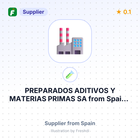 PREPARADOS ADITIVOS Y MATERIAS PRIMAS SA – summary card, no photo uploaded yet