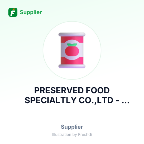PRESERVED FOOD SPECIALTLY CO.,LTD – summary card, no photo uploaded yet
