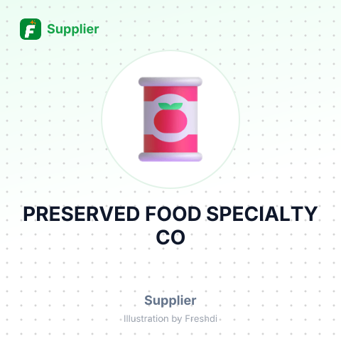 PRESERVED FOOD SPECIALTY CO – summary card, no photo uploaded yet