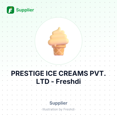 PRESTIGE ICE CREAMS PVT. LTD – summary card, no photo uploaded yet