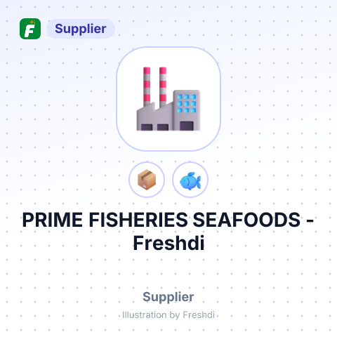 PRIME FISHERIES SEAFOODS – summary card, no photo uploaded yet