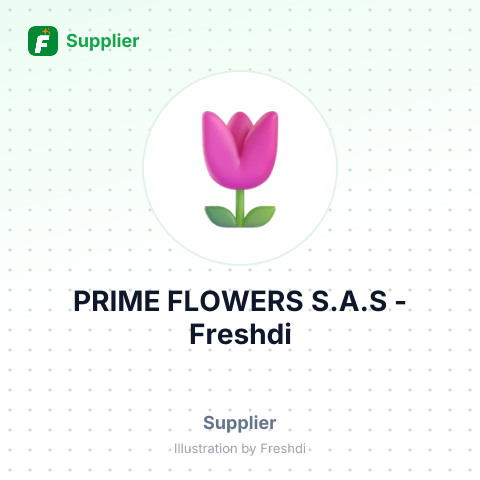 PRIME FLOWERS S.A.S – summary card, no photo uploaded yet