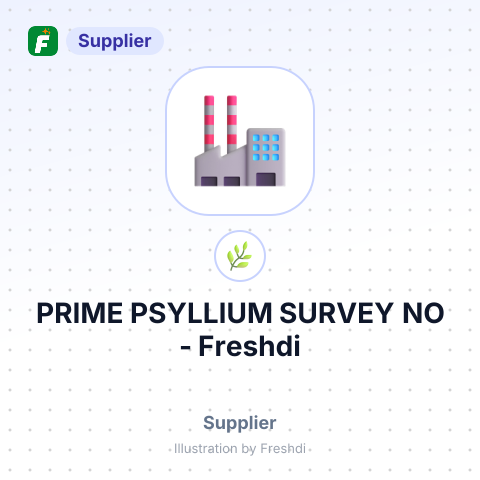 PRIME PSYLLIUM SURVEY NO – summary card, no photo uploaded yet