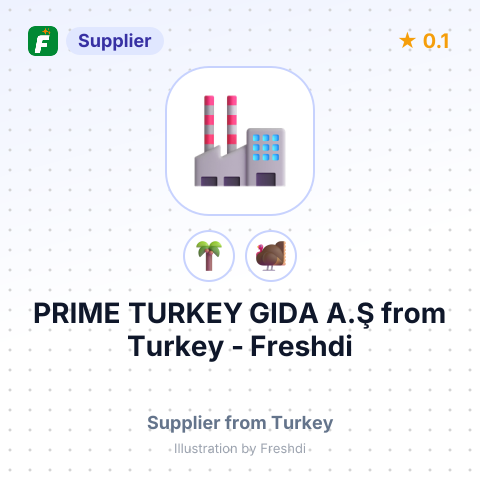 PRIME TURKEY GIDA A.Ş – summary card, no photo uploaded yet