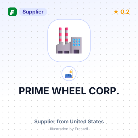 PRIME WHEEL CORP. – summary card, no photo uploaded yet