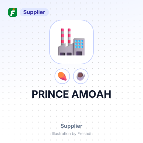 PRINCE AMOAH – summary card, no photo uploaded yet