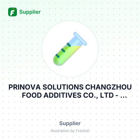 PRINOVA SOLUTIONS CHANGZHOU FOOD ADDITIVES CO., LTD – summary card, no photo uploaded yet