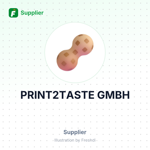 PRINT2TASTE GMBH – summary card, no photo uploaded yet