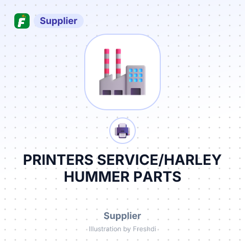 PRINTERS SERVICE/HARLEY HUMMER PARTS – summary card, no photo uploaded yet