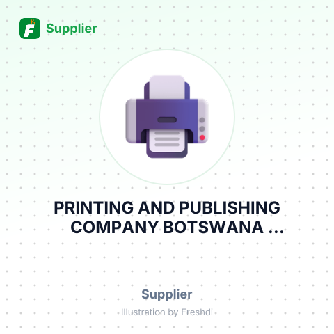 PRINTING AND PUBLISHING COMPANY BOTSWANA PROPRIETARY LIMITED – summary card, no photo uploaded yet