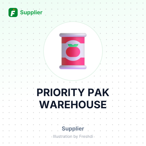PRIORITY PAK WAREHOUSE – summary card, no photo uploaded yet