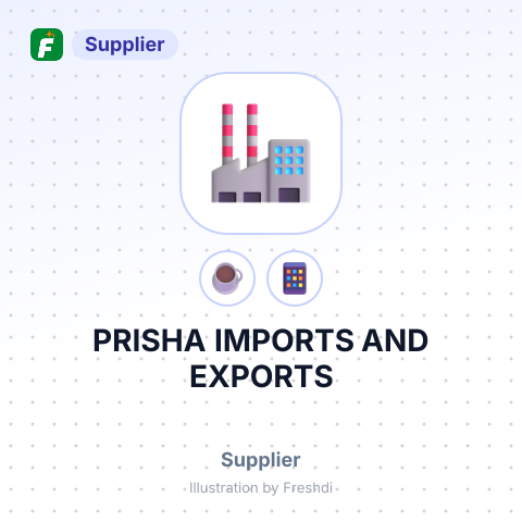 PRISHA IMPORTS AND EXPORTS – summary card, no photo uploaded yet