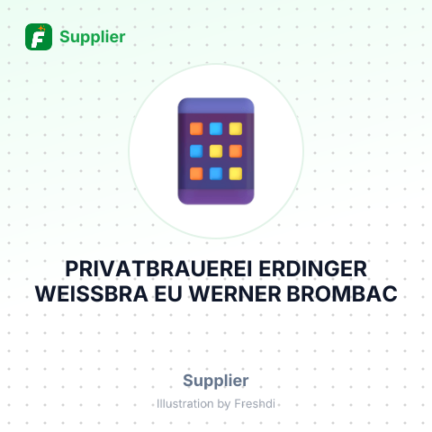 PRIVATBRAUEREI ERDINGER WEISSBRA EU WERNER BROMBAC – summary card, no photo uploaded yet