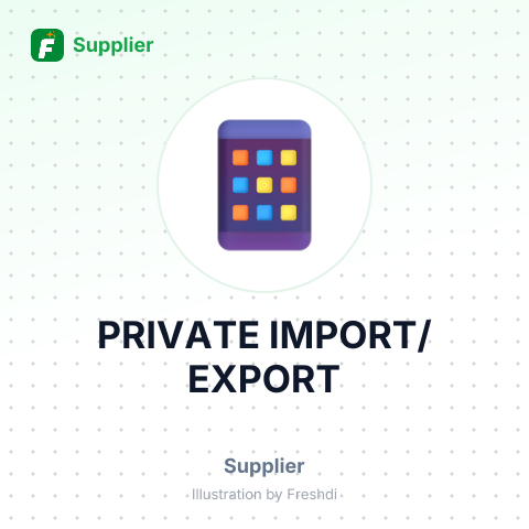 PRIVATE IMPORT/EXPORT – summary card, no photo uploaded yet