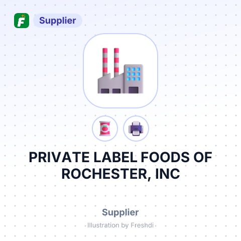 PRIVATE LABEL FOODS OF ROCHESTER, INC – summary card, no photo uploaded yet