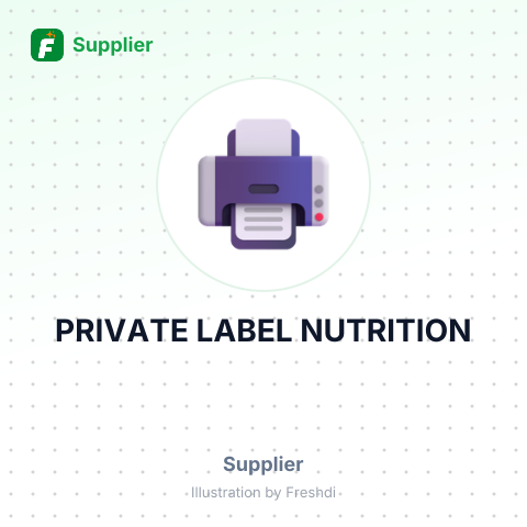 PRIVATE LABEL NUTRITION – summary card, no photo uploaded yet