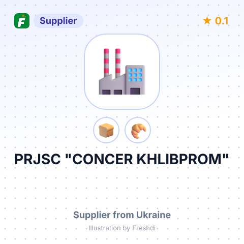PRJSC "CONCER KHLIBPROM" – summary card, no photo uploaded yet
