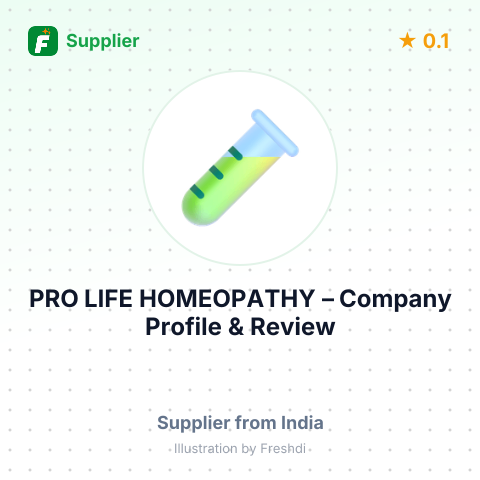 PRO LIFE HOMEOPATHY – summary card, no photo uploaded yet