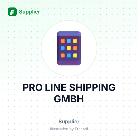 PRO LINE SHIPPING GMBH – summary card, no photo uploaded yet