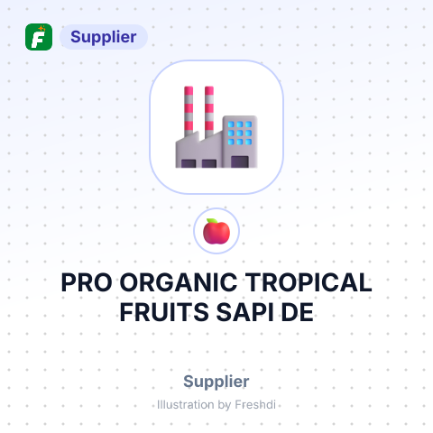 PRO ORGANIC TROPICAL FRUITS SAPI DE – summary card, no photo uploaded yet