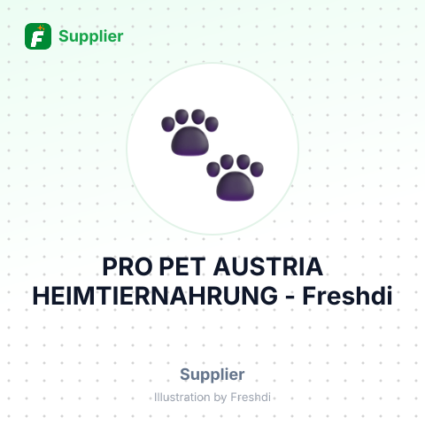 PRO PET AUSTRIA HEIMTIERNAHRUNG – summary card, no photo uploaded yet