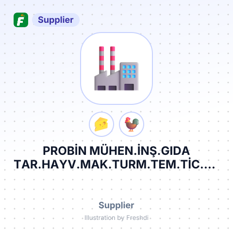 PROBİN MÜHEN.İNŞ.GIDA TAR.HAYV.MAK.TURM.TEM.TİC.VE SA. LTD – summary card, no photo uploaded yet