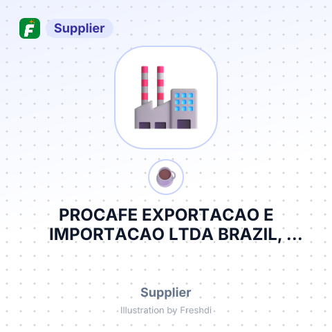 PROCAFE EXPORTACAO E IMPORTACAO LTDA BRAZIL, MONTE CARMELO, AVENIDA DA SAUDADE – summary card, no photo uploaded yet