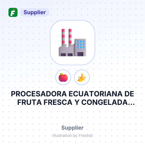 PROCESADORA ECUATORIANA DE FRUTA FRESCA Y CONGELADA PIMANFRUIT S.A – summary card, no photo uploaded yet