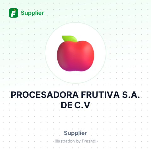 PROCESADORA FRUTIVA S.A. DE C.V – summary card, no photo uploaded yet