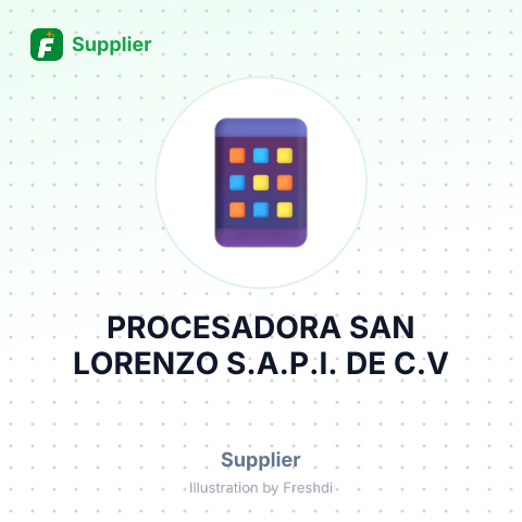 PROCESADORA SAN LORENZO S.A.P.I. DE C.V – summary card, no photo uploaded yet