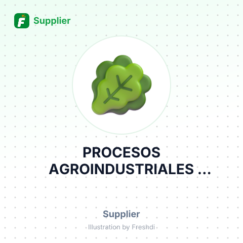 PROCESOS AGROINDUSTRIALES SOCIEDAD ANONIMA – summary card, no photo uploaded yet