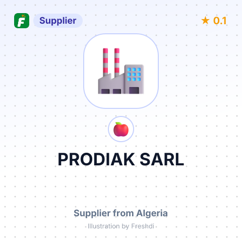 PRODIAK SARL – summary card, no photo uploaded yet
