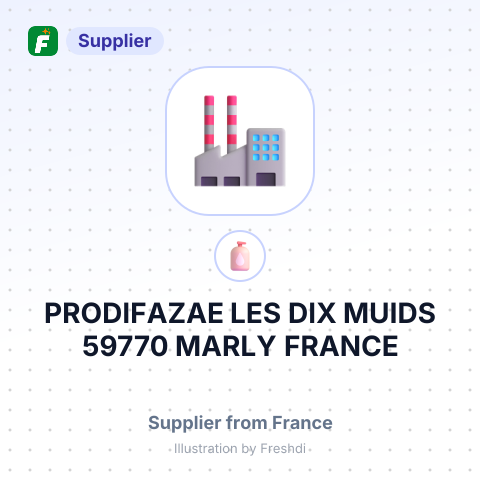 PRODIFAZAE LES DIX MUIDS 59770 MARLY FRANCE – summary card, no photo uploaded yet