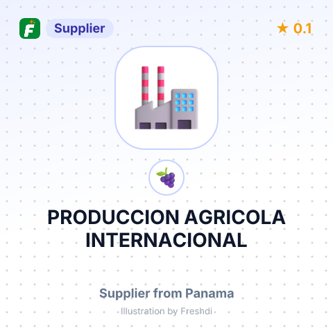 PRODUCCION AGRICOLA INTERNACIONAL – summary card, no photo uploaded yet