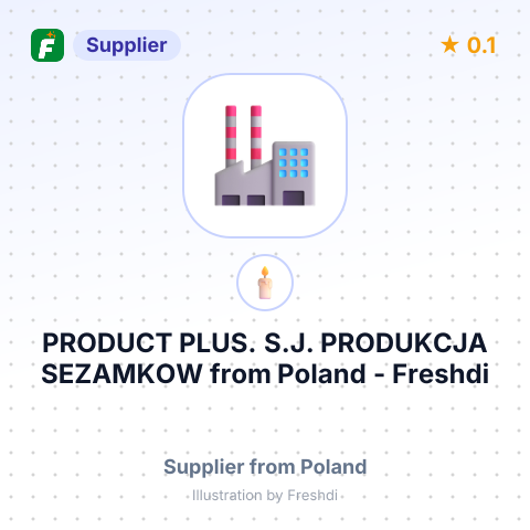 PRODUCT PLUS. S.J. PRODUKCJA SEZAMKOW – summary card, no photo uploaded yet