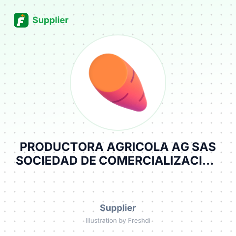 PRODUCTORA AGRICOLA AG SAS SOCIEDAD DE COMERCIALIZACION INT – summary card, no photo uploaded yet