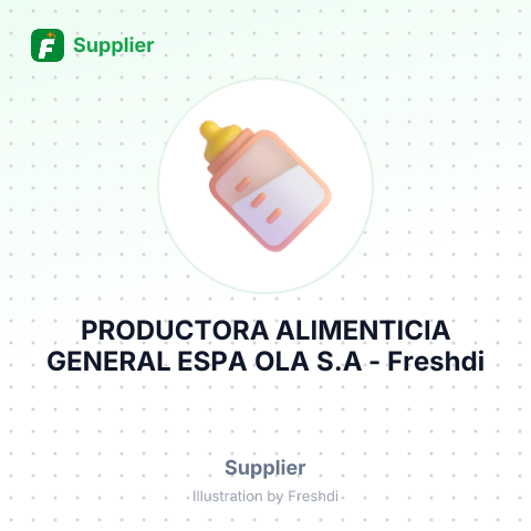 PRODUCTORA ALIMENTICIA GENERAL ESPA OLA S.A – summary card, no photo uploaded yet