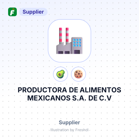 PRODUCTORA DE ALIMENTOS MEXICANOS S.A. DE C.V – summary card, no photo uploaded yet