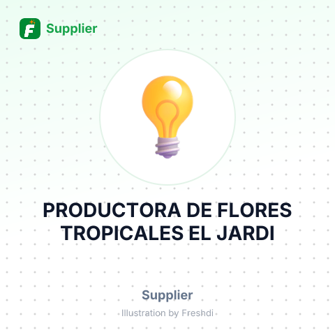 PRODUCTORA DE FLORES TROPICALES EL JARDI – summary card, no photo uploaded yet