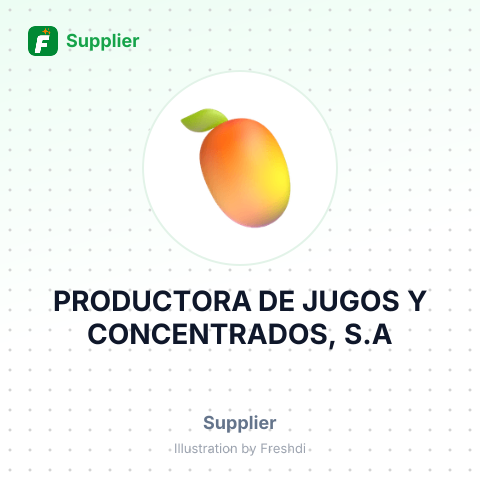 PRODUCTORA DE JUGOS Y CONCENTRADOS, S.A – summary card, no photo uploaded yet