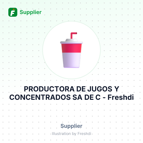 PRODUCTORA DE JUGOS Y CONCENTRADOS SA DE C – summary card, no photo uploaded yet