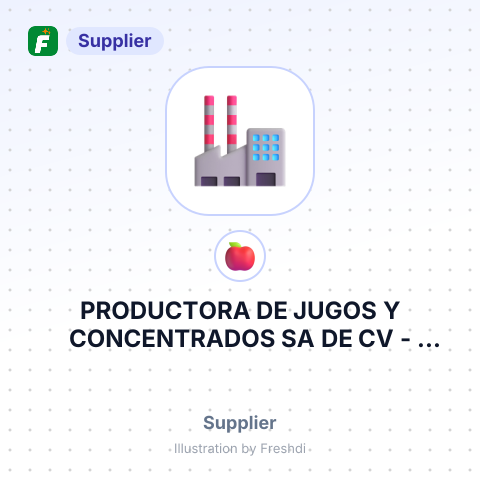 PRODUCTORA DE JUGOS Y CONCENTRADOS SA DE CV – summary card, no photo uploaded yet