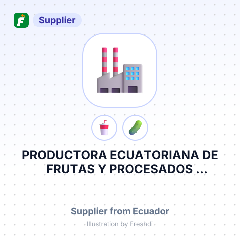 PRODUCTORA ECUATORIANA DE FRUTAS Y PROCESADOS DIAMONDFRUITS C.L. – summary card, no photo uploaded yet