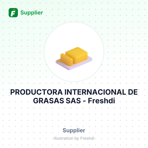 PRODUCTORA INTERNACIONAL DE GRASAS SAS – summary card, no photo uploaded yet