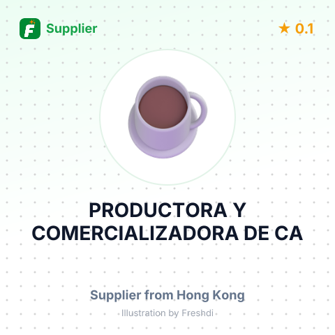 PRODUCTORA Y COMERCIALIZADORA DE CA – summary card, no photo uploaded yet