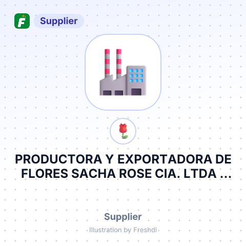 PRODUCTORA Y EXPORTADORA DE FLORES SACHA ROSE CIA. LTDA – summary card, no photo uploaded yet
