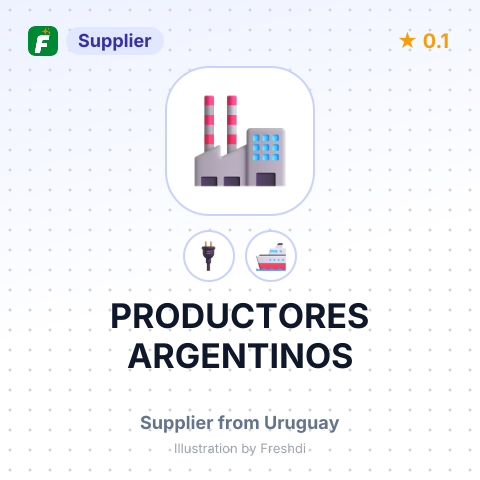 PRODUCTORES ARGENTINOS – summary card, no photo uploaded yet